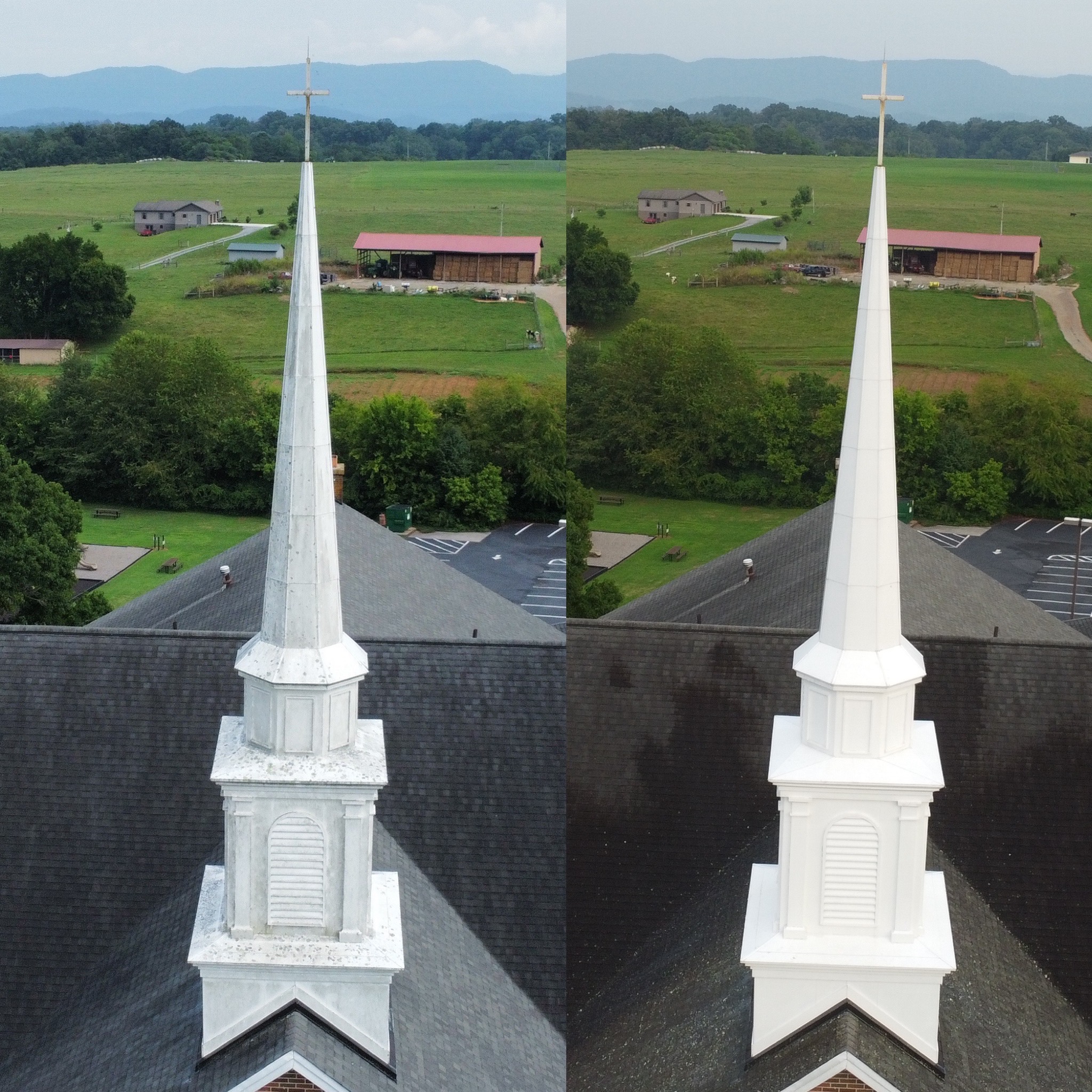 Steeple Cleaning Performed in Maryville, TN 